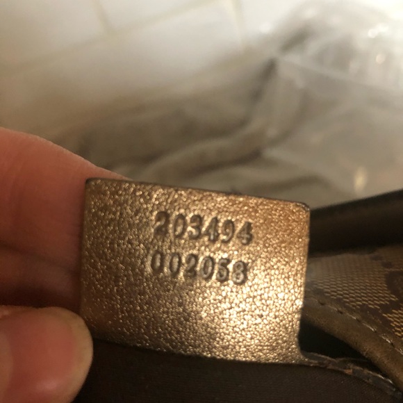 🔥GUCCI🔥STUNNING Authentic vintage large Jackie canvas print and lambskin - Picture 7 of 17